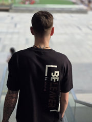BeLeaver - Charcoal Black - Oversized - Men's T-shirt